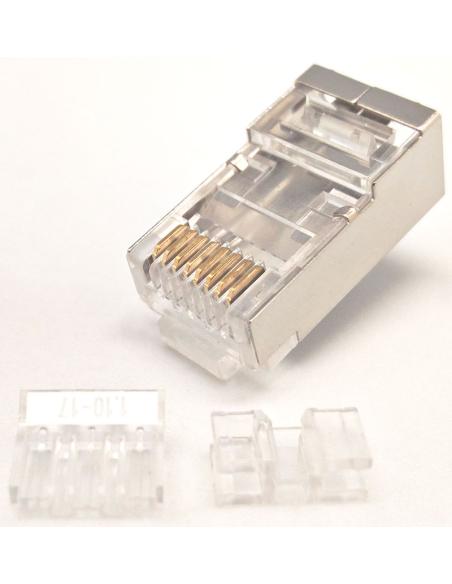 RJ45 FTP CAT.6A 8P8C STECKER + FÜHRUNGEN