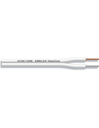 CABLE PARALELO POLARIZADO OFC BLANCO 2x0,50mm²