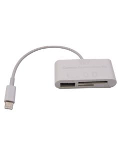 LECTOR TARJETAS + USB A LIGHTNING