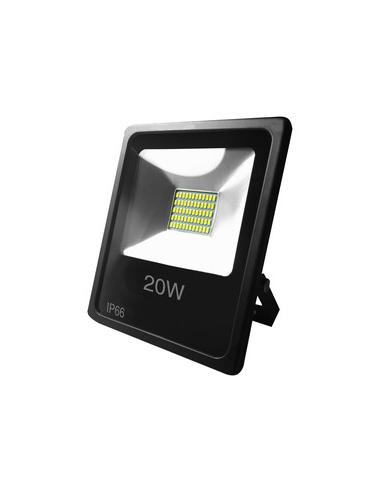 FOCO EXTERIOR LED ALUMINIO 20W 6500K IP66