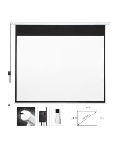 PANTALLA PROYECTOR ELECTRICA 2,4x1,8m PPEL-43120BA