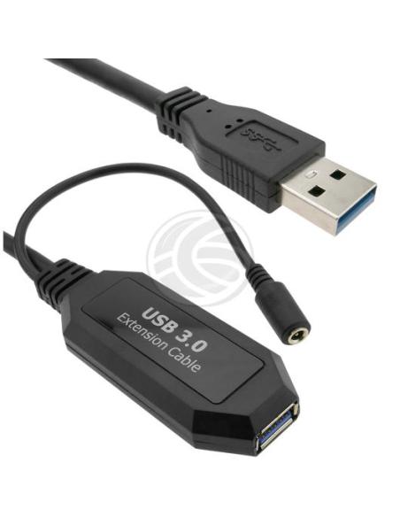 CONEXION USB 3.0 MACHO A - HEMBRA A 15m ACTIVO