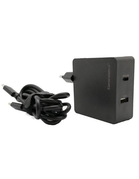 FONTE DE ALIMENTAÇÃO USB-C 65W COM PD 3.0 QUICKCHARGE