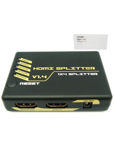 SPLITTER HDMI 1.4v 1 ENTRADA - 4 SALIDAS 4K x 2K