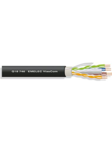 CABLE Cat.6 UTP RIGIDO EXTERIOR 4x2x23AWG Ø6,60mm