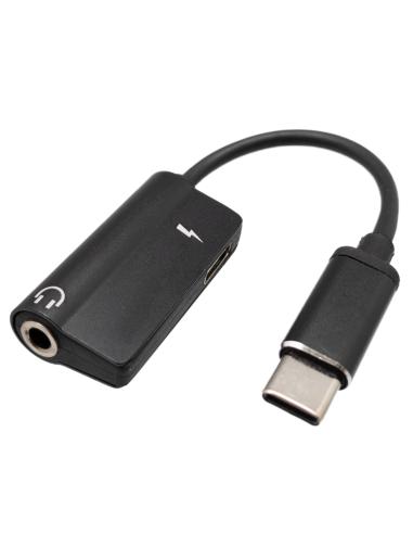 ADAPTADOR USB-C A JACK 3,5mm + CARGA