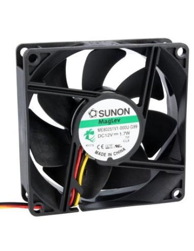 FAN 12Vdc 1.66W 80x80x25mm 2 FILS
