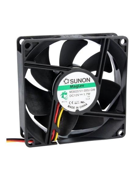 FAN 12Vdc 1.66W 80x80x25mm 2 FILS