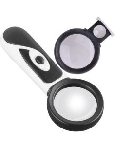 LUPA MANUAL CON LEDS DOBLE AUMENTO (3x/20x) 19204
