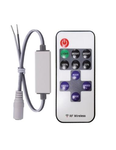 CONTRÔLEUR À BANDE LED MONOCHROME AVEC TÉLÉCOMMANDE 12-24V 6A
