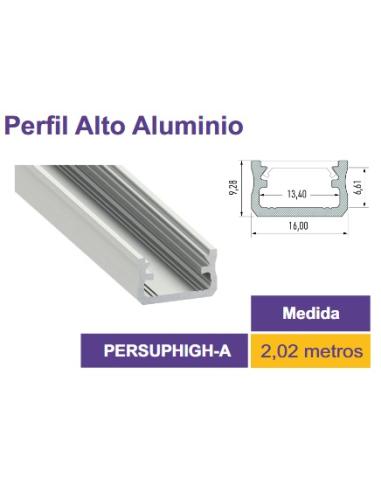 PROFIL ALUMINIUM 2m 16x9,28mm SURFACE PERSUPHIGH