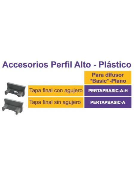 BOUCHON D’EXTRÉMITÉ AVEC TROU EN PROFIL DE SURFACE ÉLEVÉ