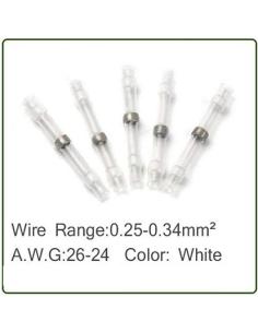 EMPALME RETRACTIL CON ESTAÑO 0,25-0,34mm² BLANCO