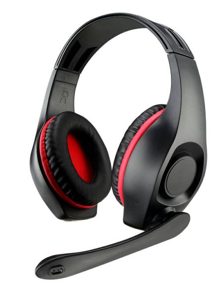 CASQUE DE JEU ROUGE 2 x JACK 3,5 mm