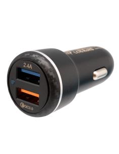 CARGADOR MECHERO DUAL QC 3.0 + USB 5V 2,4A