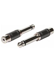 ADAPTADOR JACK 6.3mm MACHO MONO A RCA HEMBRA