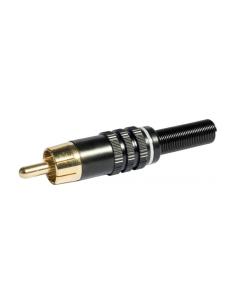 CONECTOR RCA MACHO BLANCO Ø6,0mm