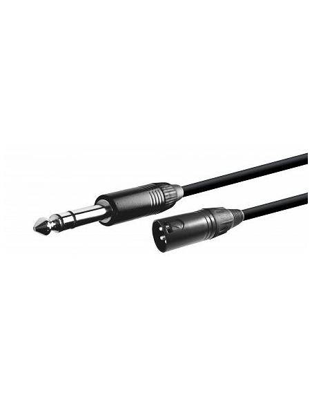 CONEXION JACK 6,3 MACHO STEREO - XLR MACHO 5m
