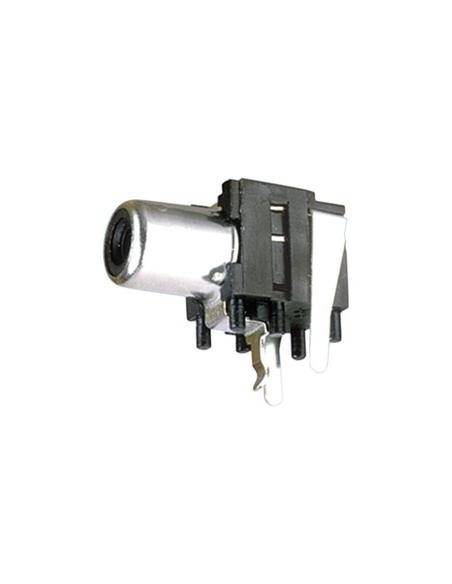 CONECTOR RCA HEMBRA C.I. NEGRO CON DESCONEXION