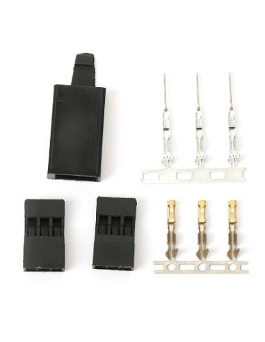 DOS PAREJAS CONECTOR JST FUTABA MACHO-HEMBRA 3P