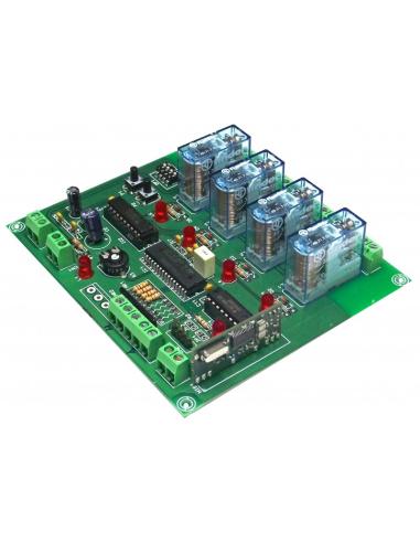 RECETOR RF DE 4 CANAIS 12VAC GRUPO 3 TL-422