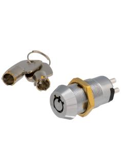 INTERRUPTOR DE LLAVE ON-OFF-ON Ø19 250V 0,5A