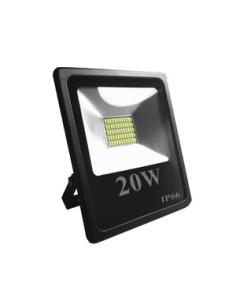 FOCO EXTERIOR LED ALUMINIO 20W 6500K IP65 12/24VDC