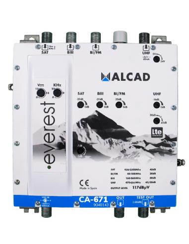 EVEREST SAT-UHF-BIII-BI/FM LTE700 117dBμV CA-671