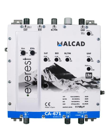 EVEREST SAT-UHF-BIII-BI/FM LTE700 117dBμV CA-671