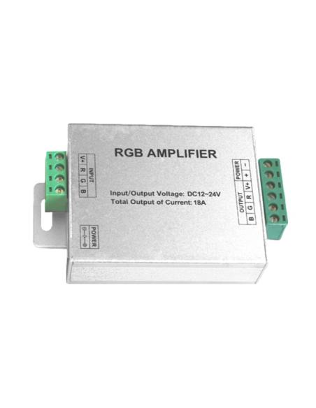 AMPLIFICATEUR POUR BANDE LED RGB 12-24V 18A 216W