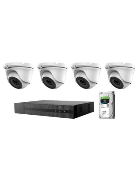 KIT DE CCTV PRÉ-CONFIGURADO 1 DVR 4 CANAIS + HD 1Tb + 4 CÂMARAS