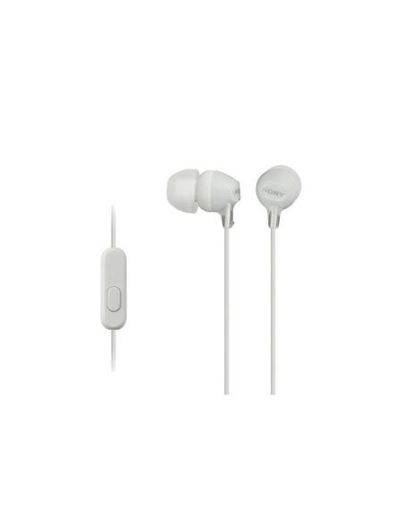 MINI AURICULARES BLANCOS C/MICRO SONY MDR-EX15AP