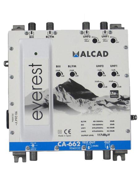 EVEREST UHF-UHF-BIII-BI/FM LTE700 117dBμV CA-662