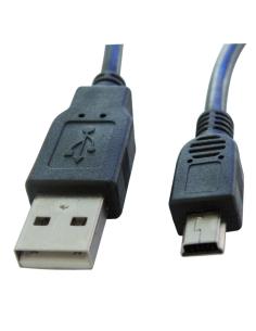 CONEXION USB A MACHO - MINI USB A MACHO 5P 3m
