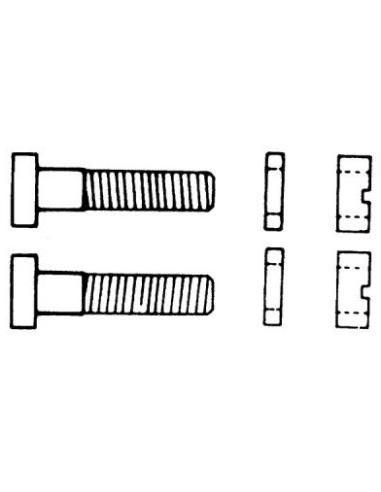 EIN PAAR 12-MM-SCHRAUBEN MIT MUTTER UND UNTERLEGSCHEIBEN