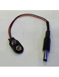 CLIP PARA PILA 9V C/CONECTOR ALIMENTACION