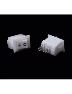 MINI INTERRUPTOR 2P ON-OFF 250V3A BLANC 1,8x1,5cm