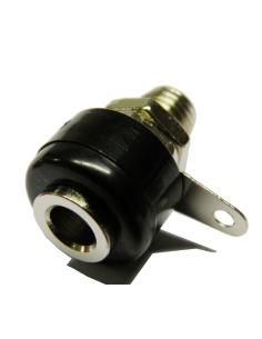 BASE BANANA 4mm NEGRA TUERCA+PESTAÑA