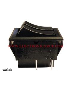 INTERRUPTOR 4P ON-OFF 250V 10A NEGRE