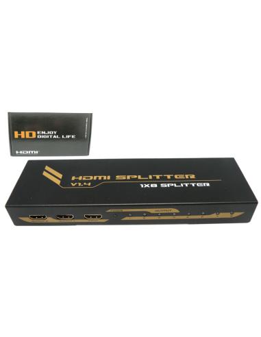 1x8 HDMI SPLITTER 4K@60Hz mit HDCP2.2 EDID