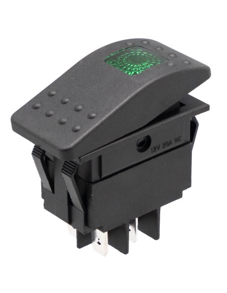 LED VERTE 12V 20A DE L’INTERRUPTEUR DE VOITURE