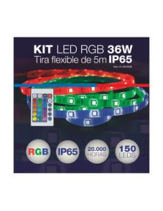 RGB IP65 LED-STREIFEN-KIT-CONTROLLER UND AC 36W 5m