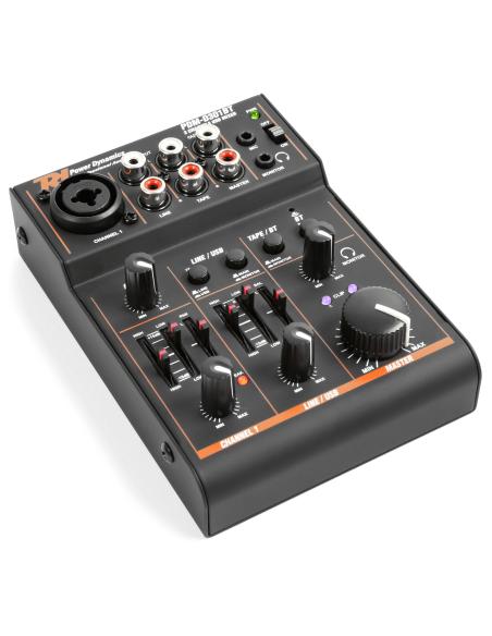 MIXER USB/BT DE 3 CANAIS COM PDM-D301BT