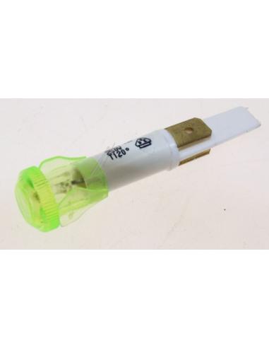 NEON PILOT 220V Ø10mm GRÜNE FASTONS D342058