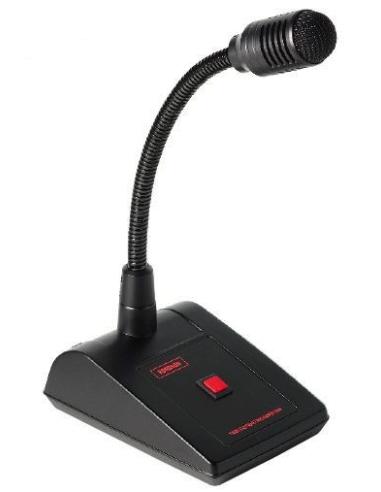 MICROPHONE DE BUREAU AVEC PRISE BOUTON-POUSSOIR 6,3 mm PA100J