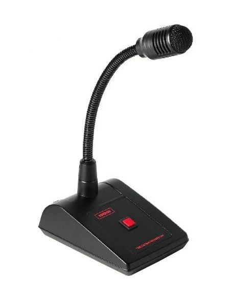 MICROPHONE DE BUREAU AVEC PRISE BOUTON-POUSSOIR 6,3 mm PA100J