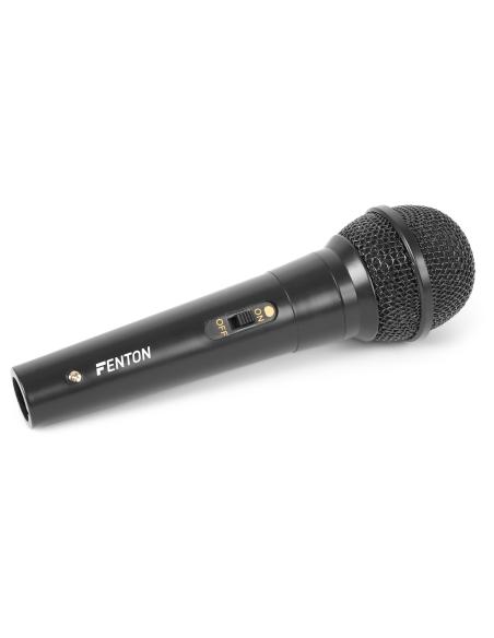 MICROPHONE DYNAMIQUE NOIR AVEC PRISE CÂBLE 6,3 mm DM100