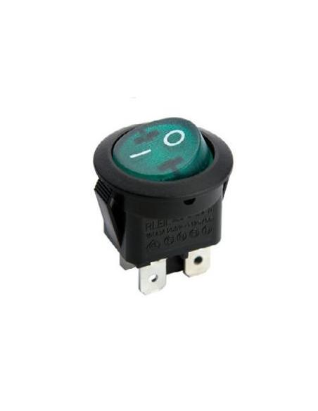 INTERRUPTEUR ALLUMÉ-ARRÊT 4P 250V 6A VERT