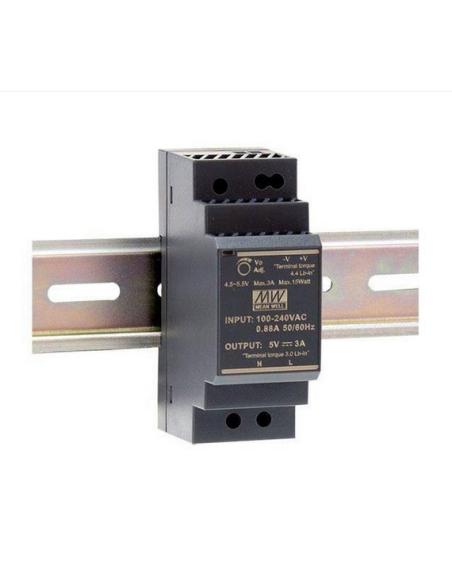 FONTE: ALIM. DIN RAIL 12V 2A 24W HDR-30-12