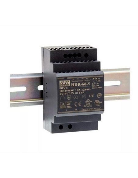 FONTE: ALIM. DIN RAIL 24V 2.5A 60W HDR-60-24